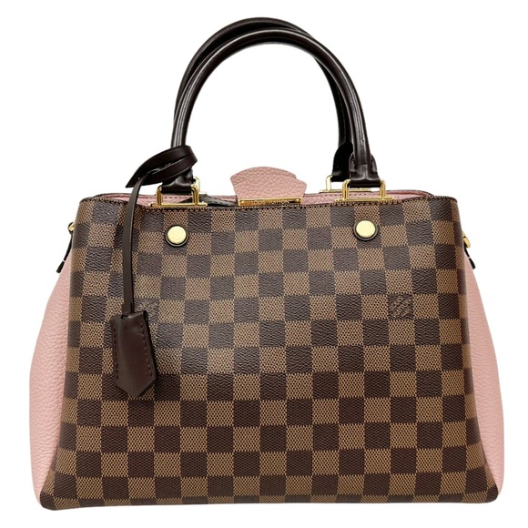 Louis Vuitton Satchel Brown Damier Magnolia Pink - Picture 8 of 10